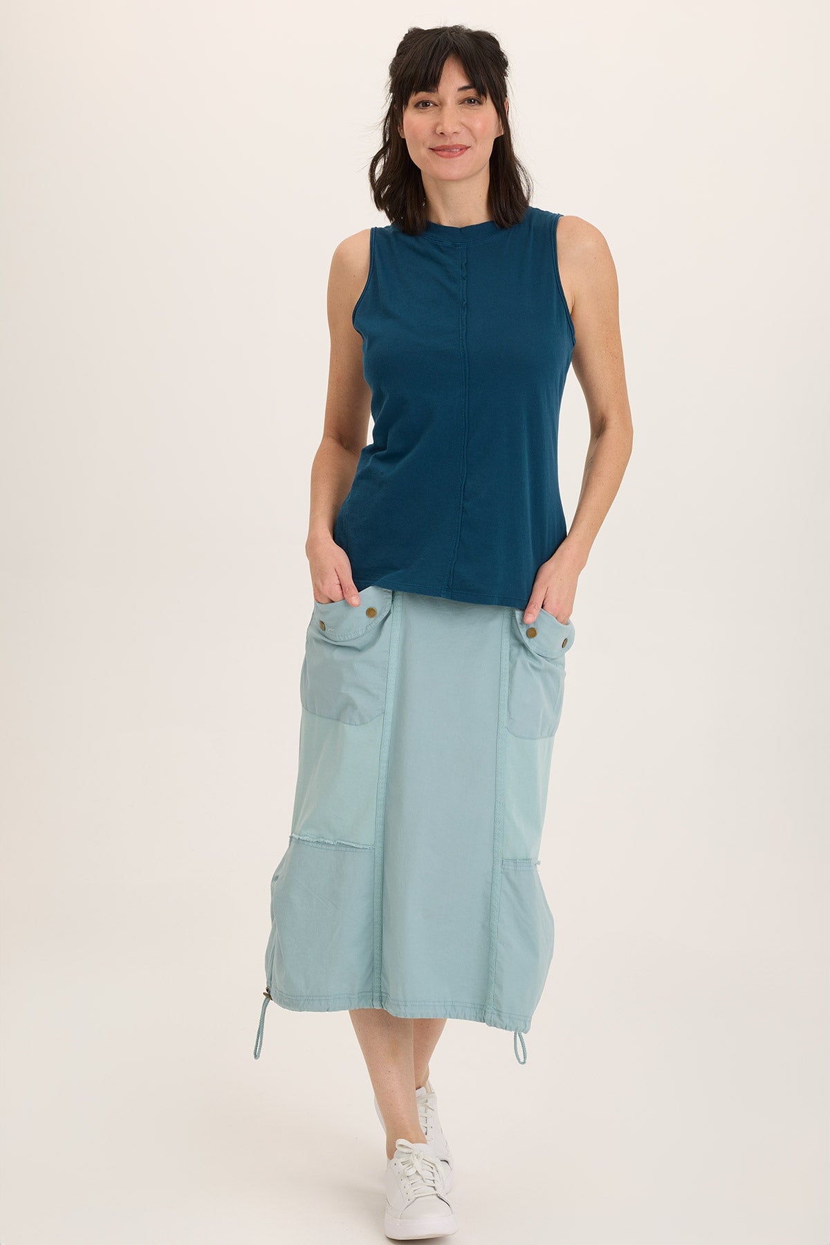 Lunell Jersey Boat Neck Tank