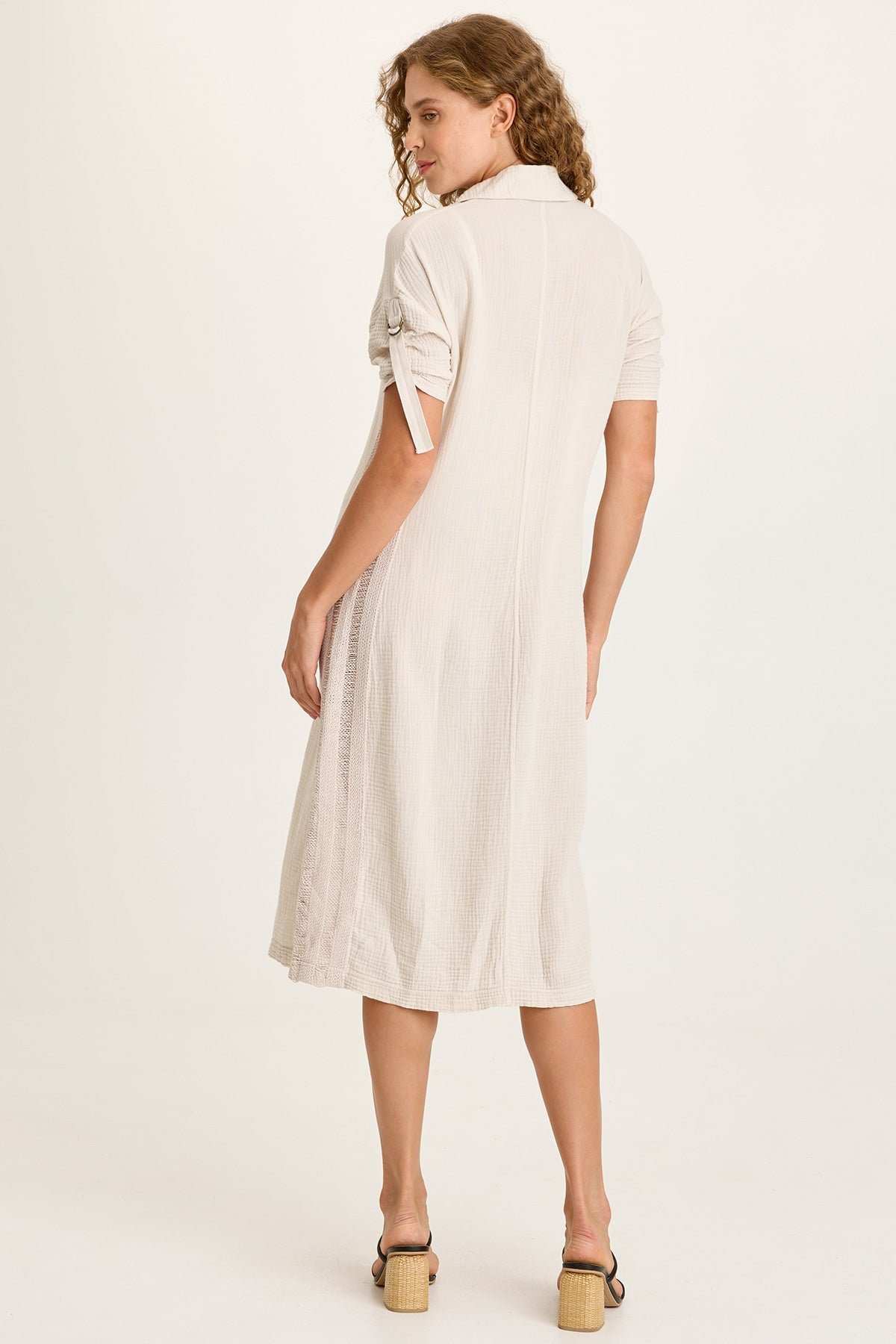 Cantori Gauze Button-Up Dress