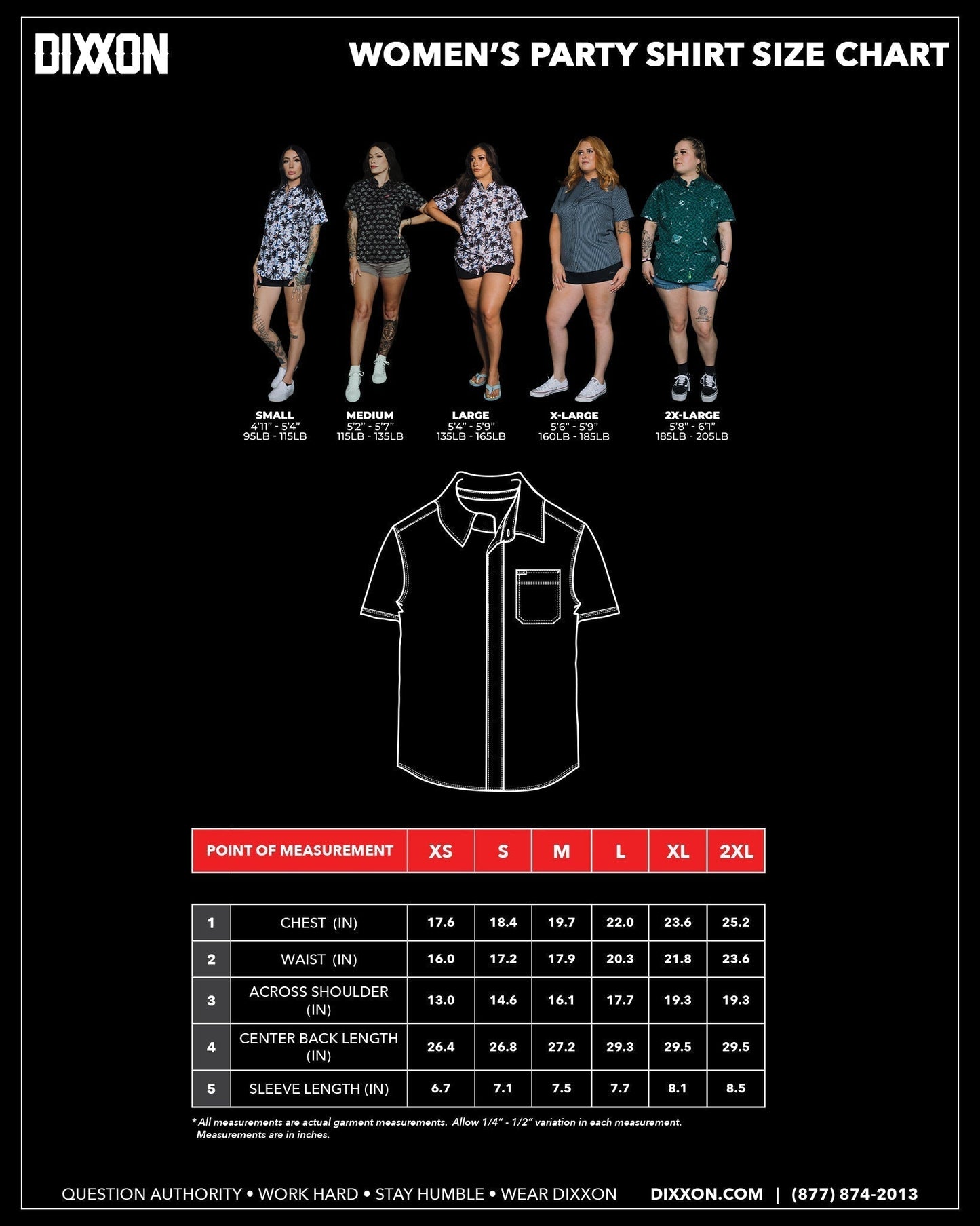 Women's Salty Crest Party Shirt - Black & Gray