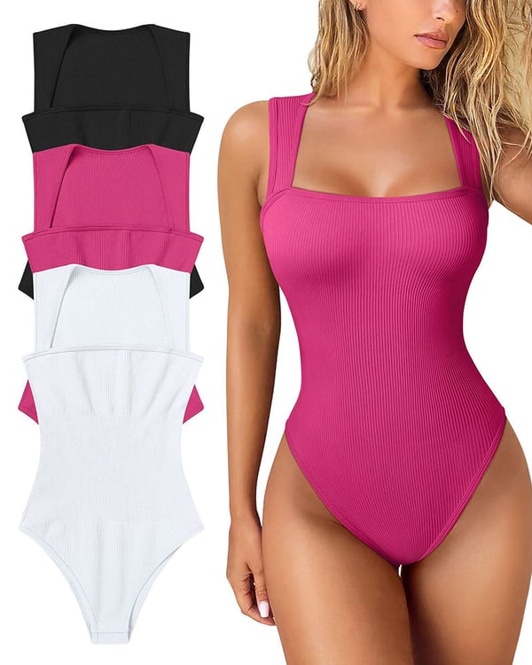 🎁LAST DAY 49% OFF🎁Sleeveless Tummy Control Tank Tops Bodysuits