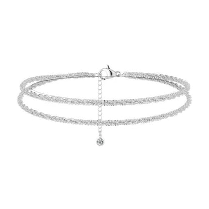 🔥✨Minimalist Layered Shiny Anklet For Women