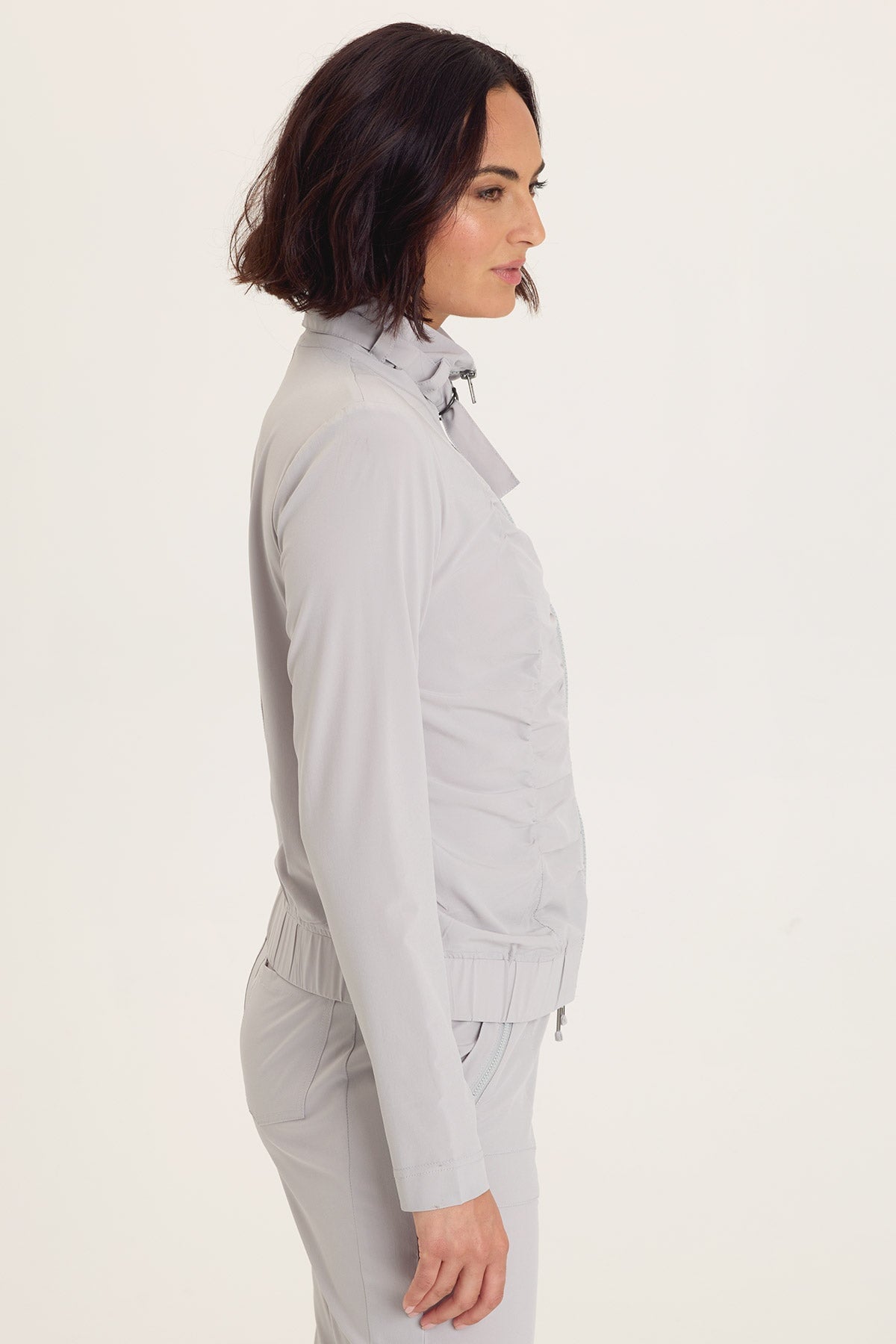 Momentum Whisper Stretch Ruched Active Jacket