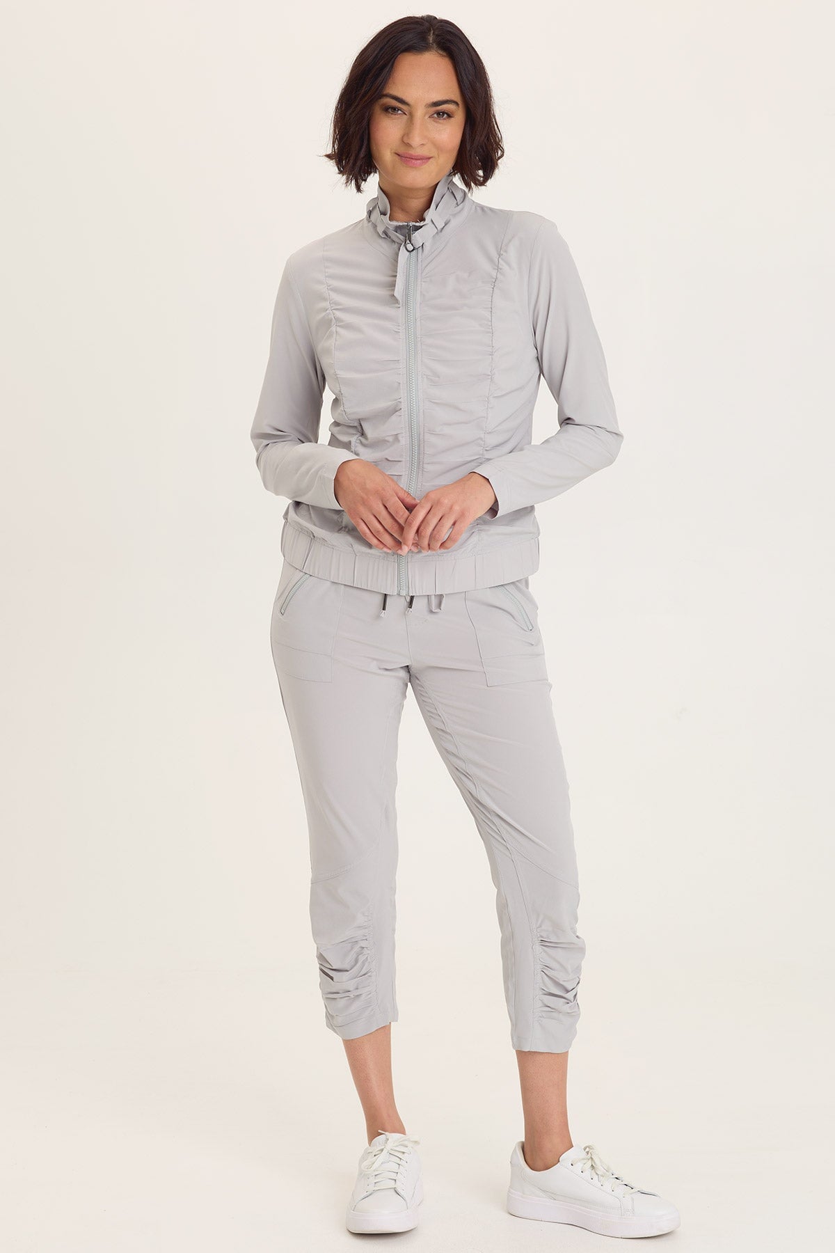 Momentum Whisper Stretch Ruched Active Jacket