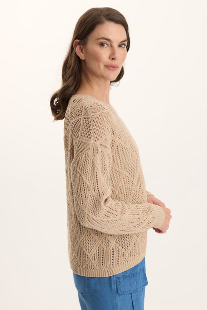 Rothwell Cotton Knit Relaxed-Fit Sweater Top