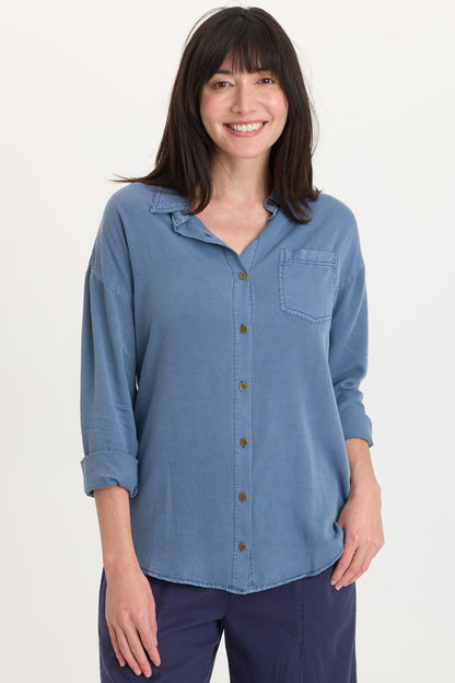 Dusten Lightweight Oversize Button-Up