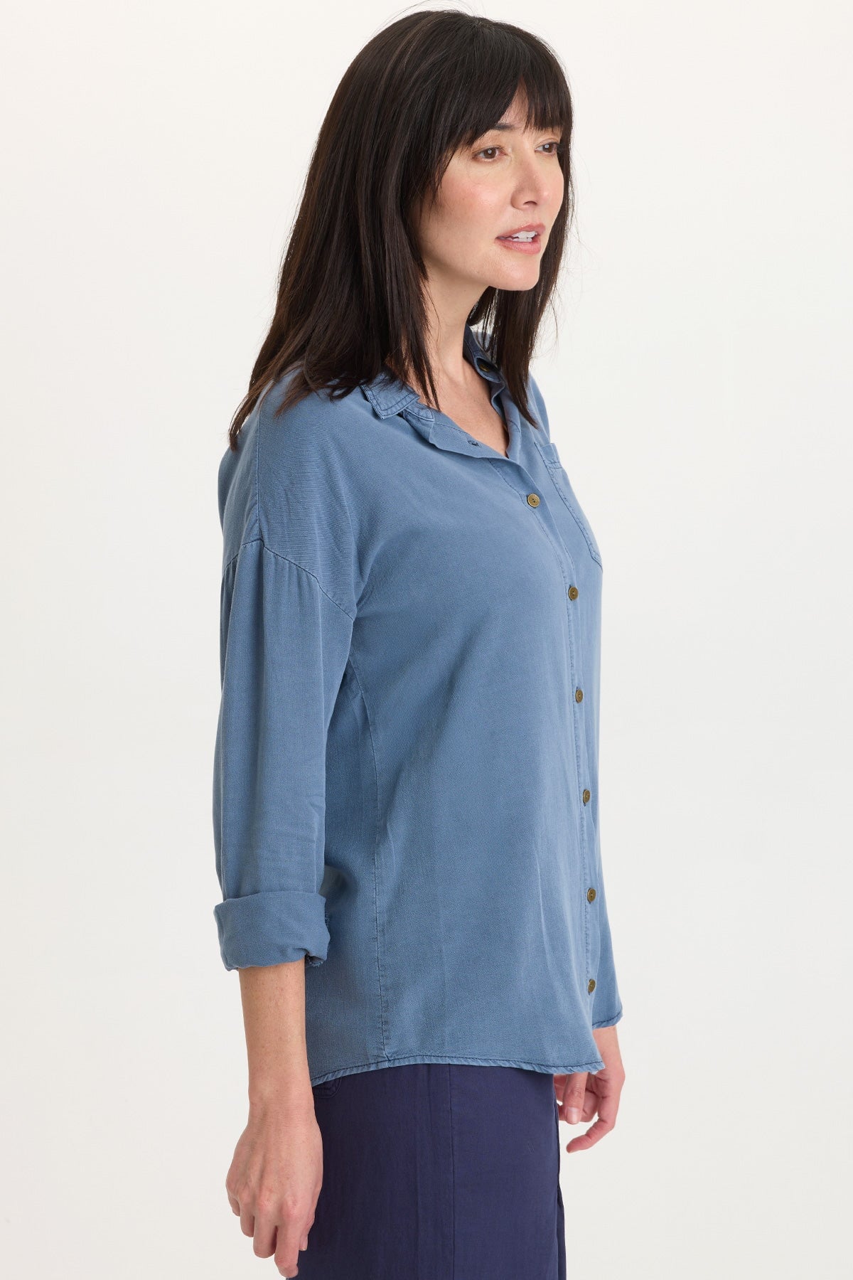 Dusten Lightweight Oversize Button-Up