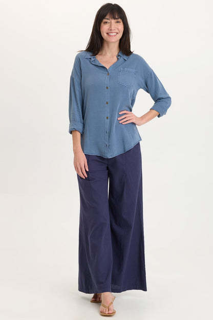 Dusten Lightweight Oversize Button-Up