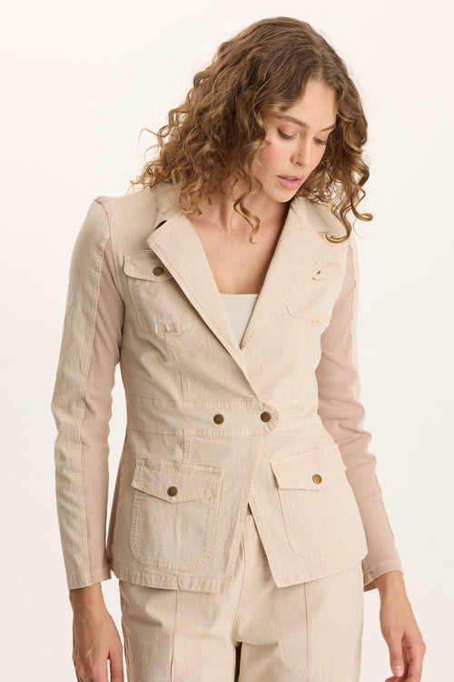Lochlyn Structured Fitted Stretch Blazer Jacket