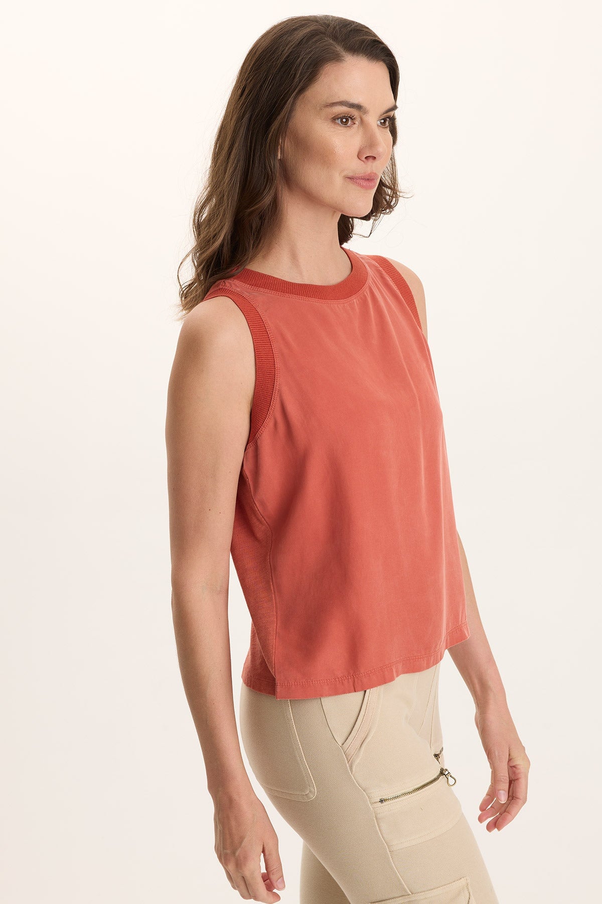 Katrine Soft Twill Elevated Tank