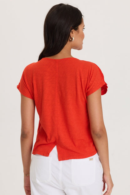 Adgar Textured Stripe/Jersey Tee