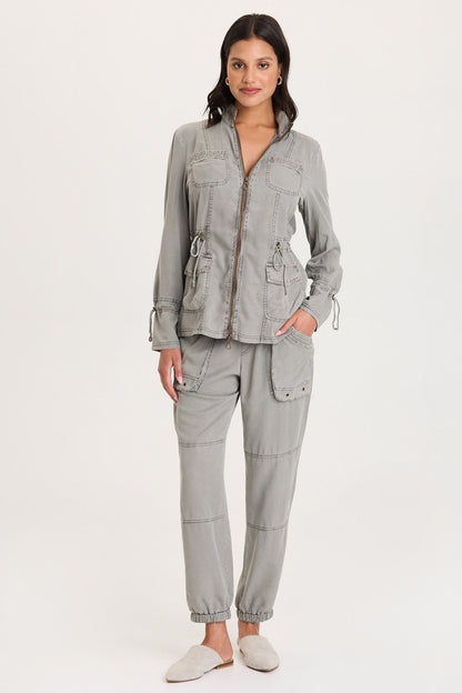 Hall Four Pocket Cinchable Twill/Rib Jacket