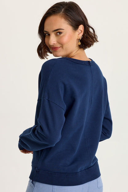 Rolin Terry V-Neck Pullover