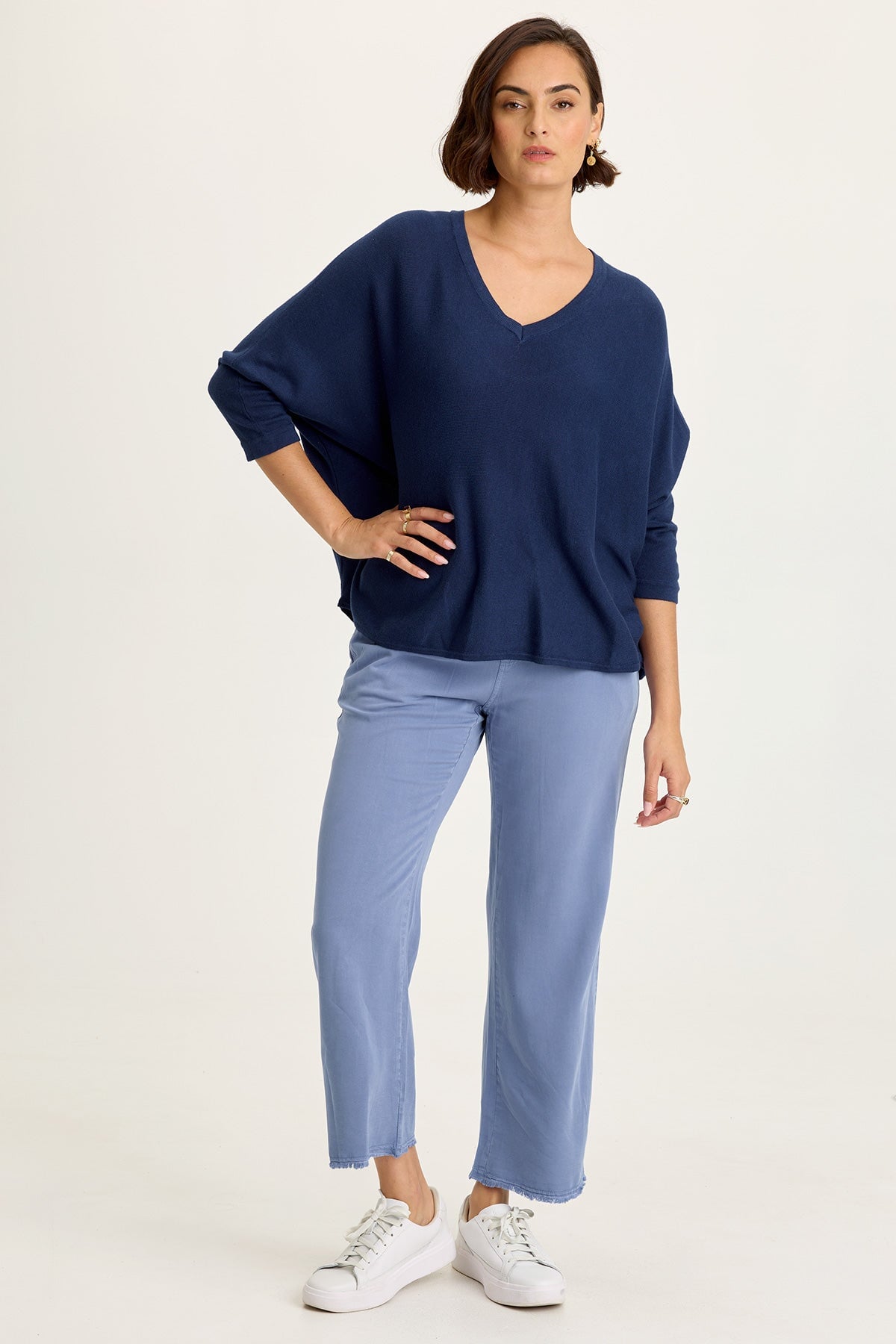 Lorilei Twill Five-Pocket Pant