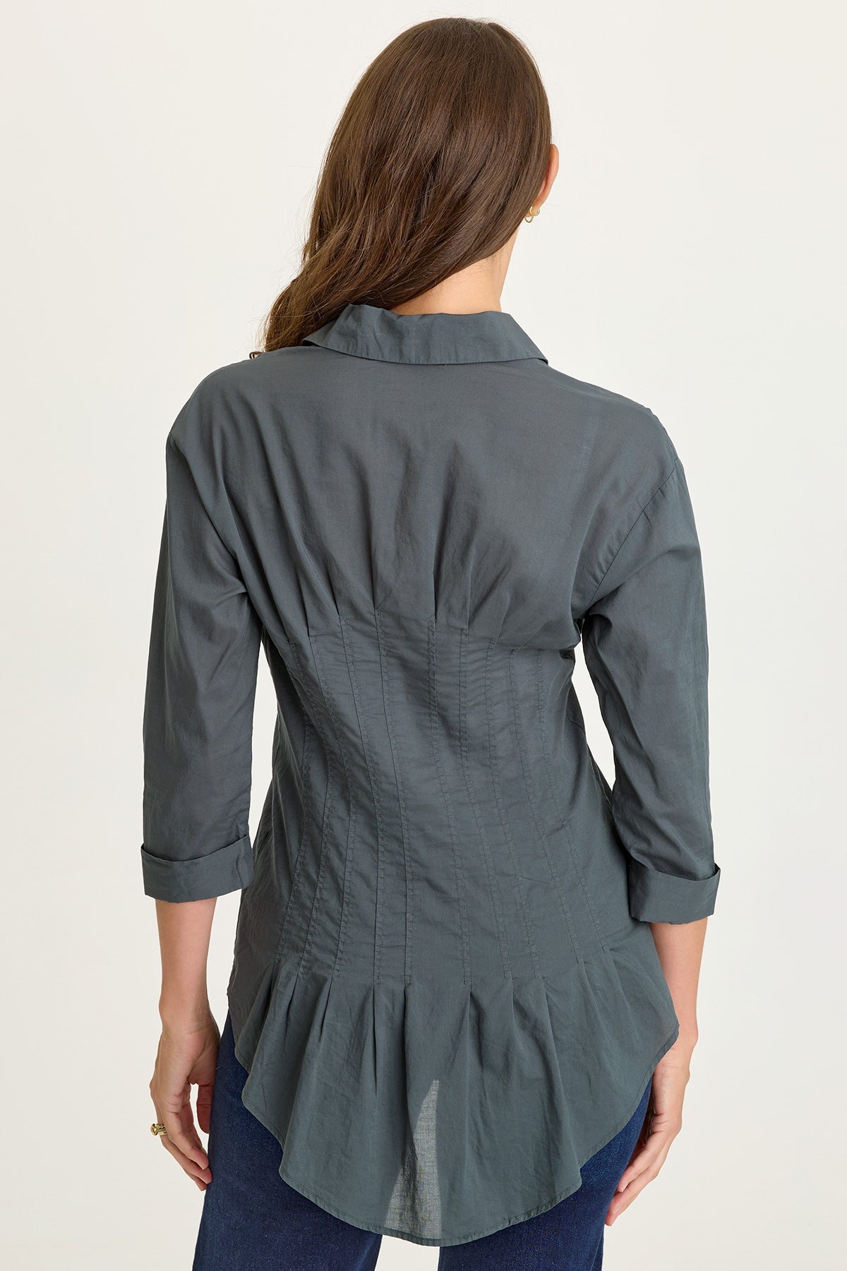 Ashlan Voile Sharkbite Blouse