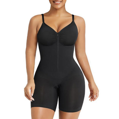 💃 Women's Zip-Front Shapewear Bodysuit – Tummy Control & Waist Sculpting🔥