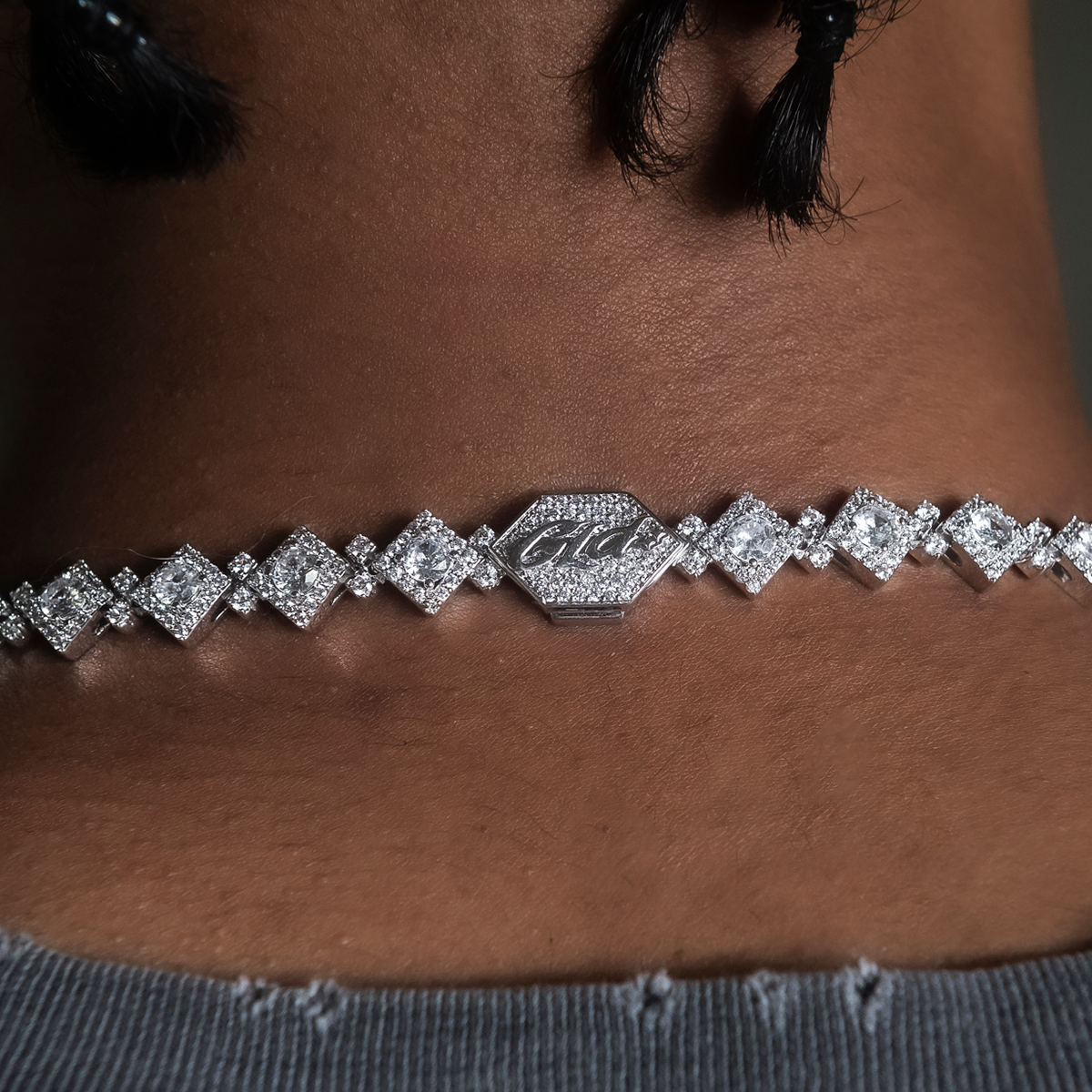 Cloister Link Chain in White Gold - 10mm