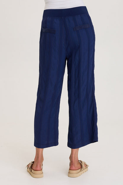 Carruth Textured Stripe Flared Leg Crop