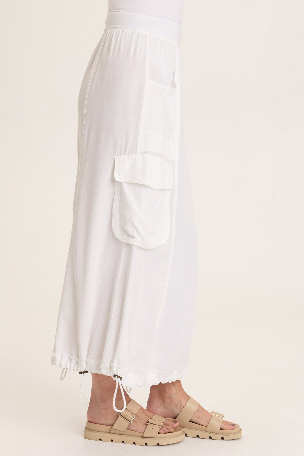 Ingram Cinchable Cargo Twill Skirt