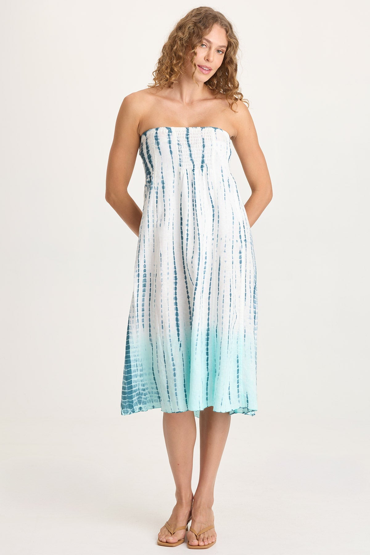 Blake Linen Smocked Skirt/Dress