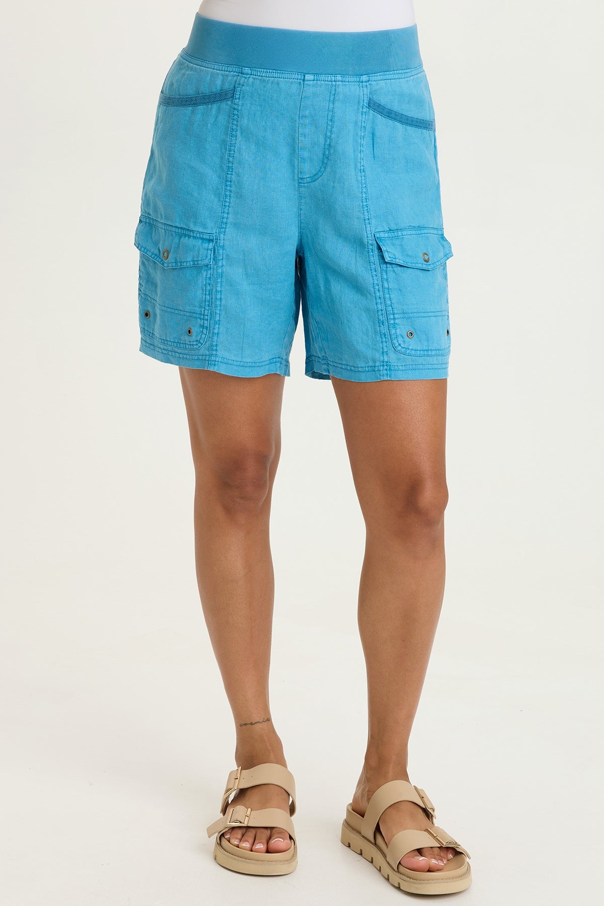 Jayci Linen Cargo Short