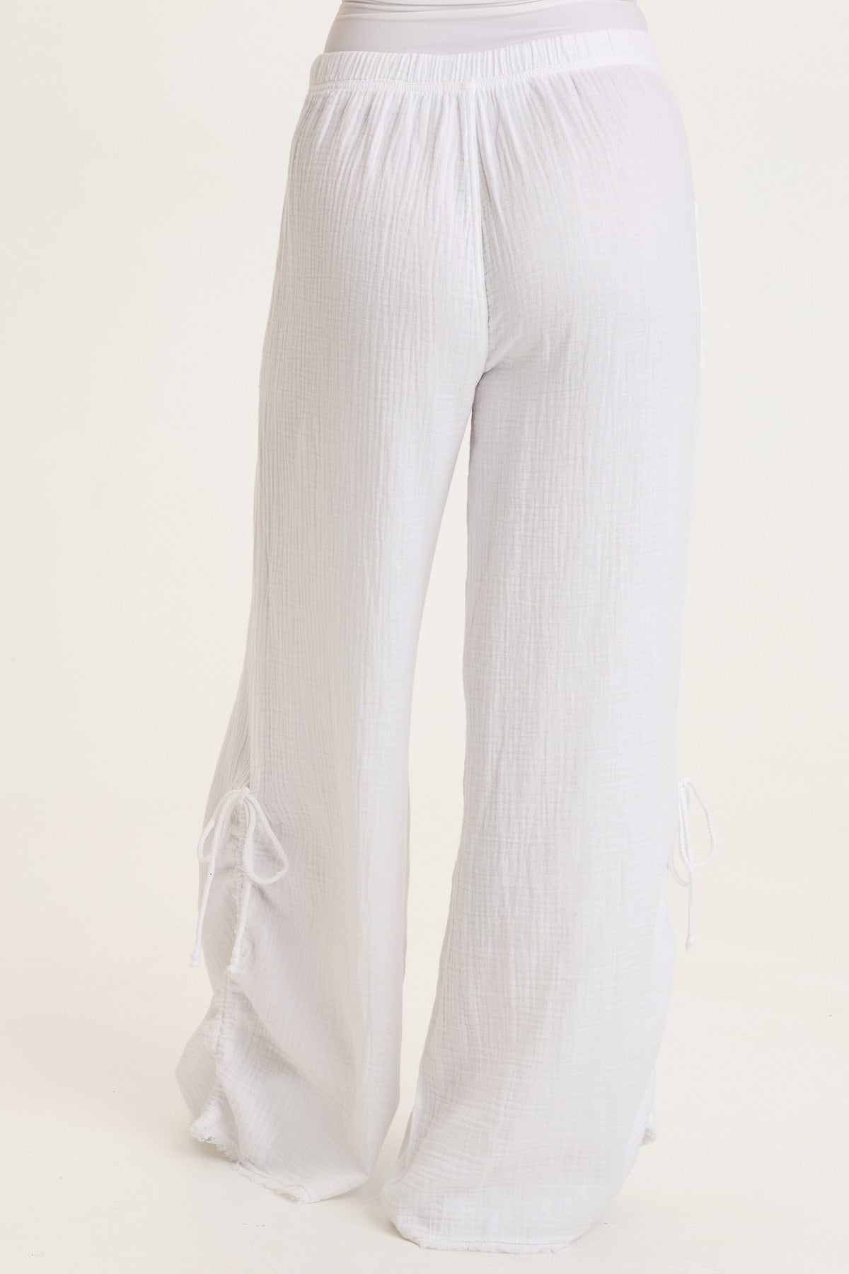 Muriel Gauze Wide-Leg Pant