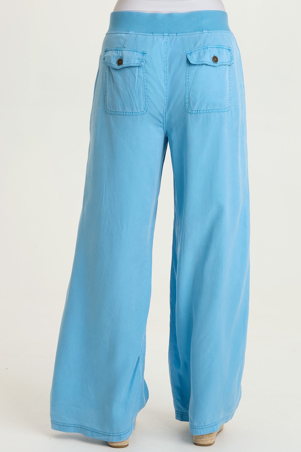 Embroidered Dacia Twill Pleated Pant