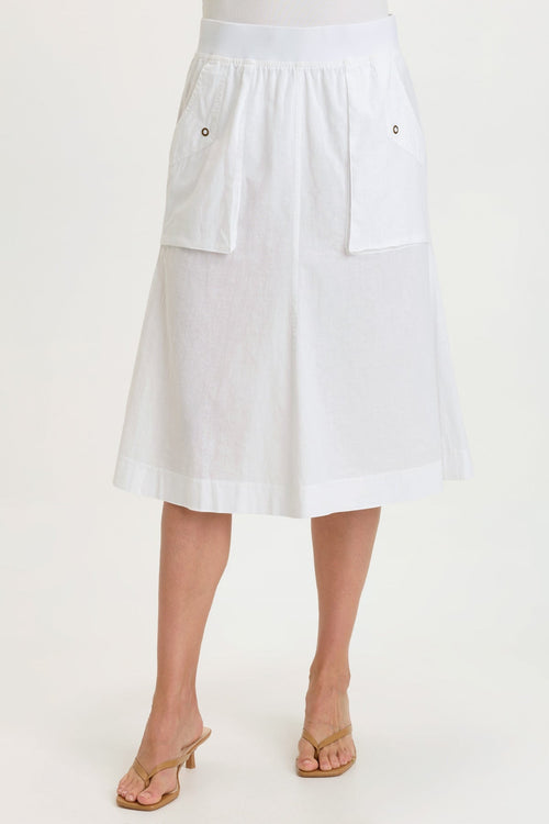Parvati Cotton Linen Midi Skirt