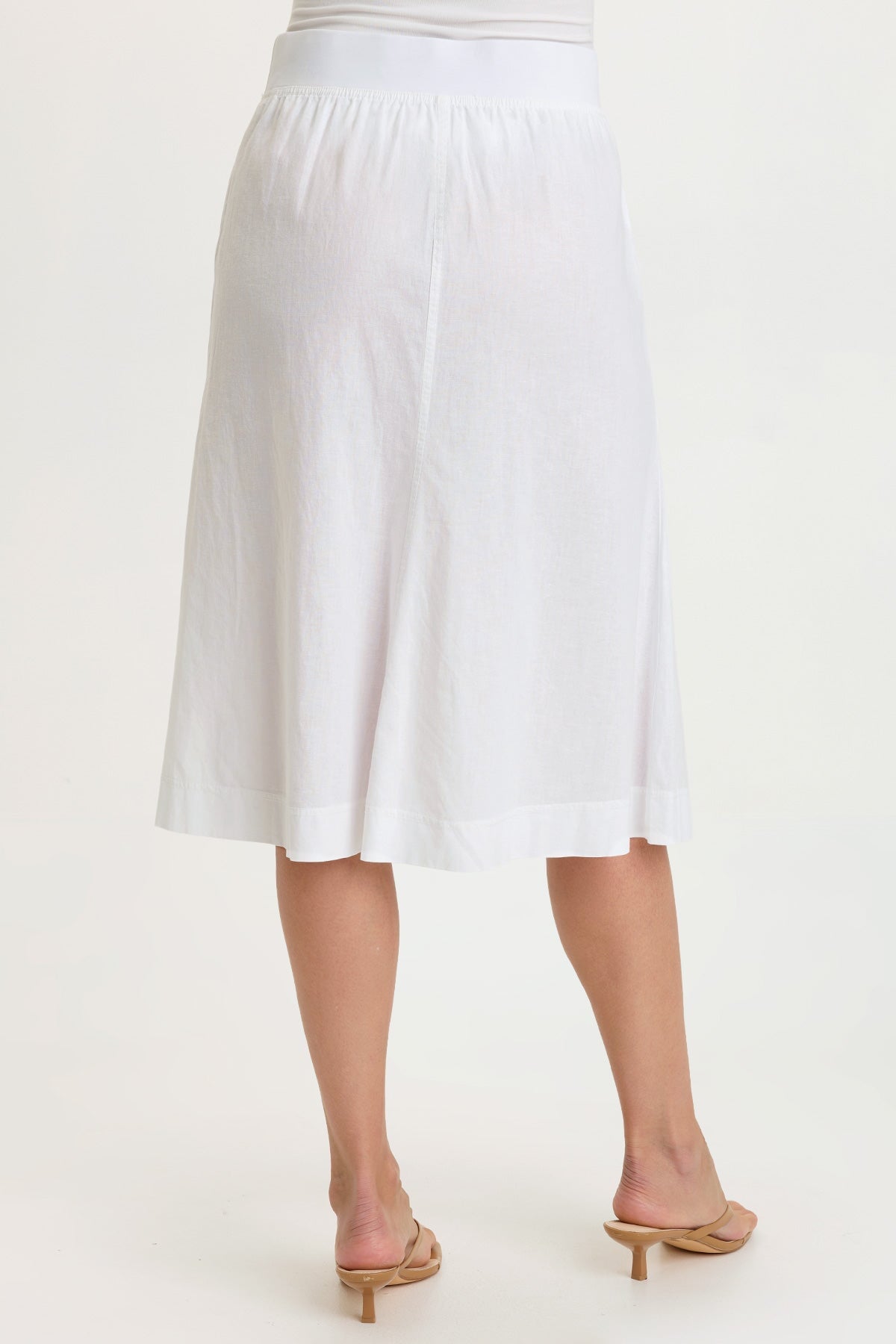 Parvati Cotton Linen Midi Skirt