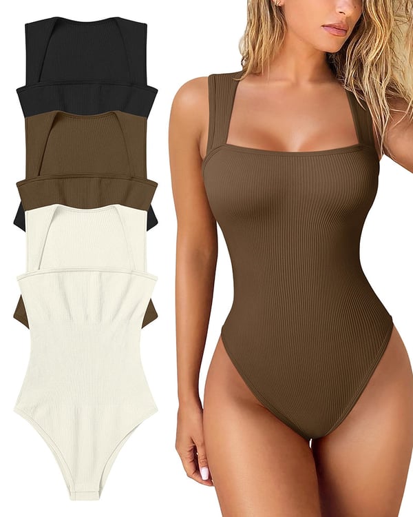 🎁LAST DAY 49% OFF🎁Sleeveless Tummy Control Tank Tops Bodysuits