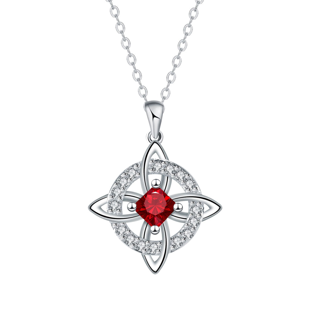 Mystical Birthstone Witches Knot Necklace – Natural Crystal🔮💞Protect Your Loved Ones
