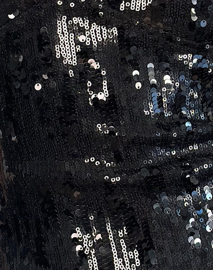 Cosio Halterneck Top in Mix Sequin Black
