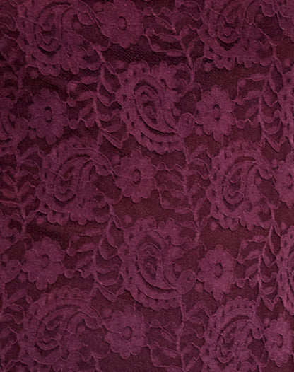 Darsih Cami Maxi Dress in Paisley Lace Burgundy