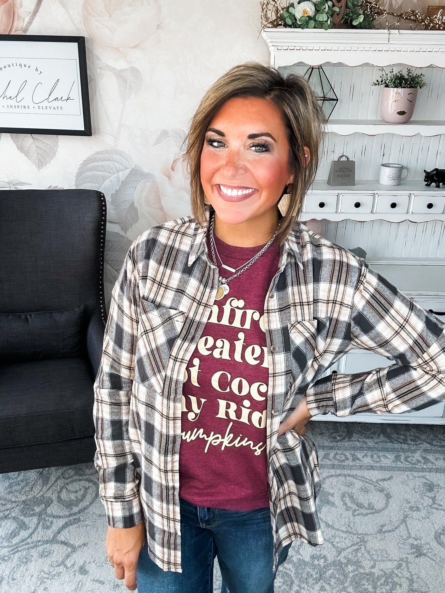 Just A Glimpse Button Down - Olive