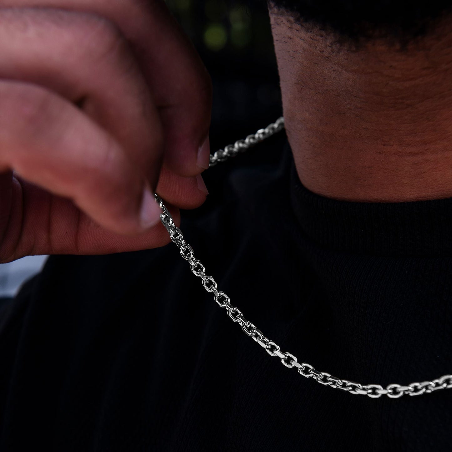 Box Chain + Caterpillar Keychain