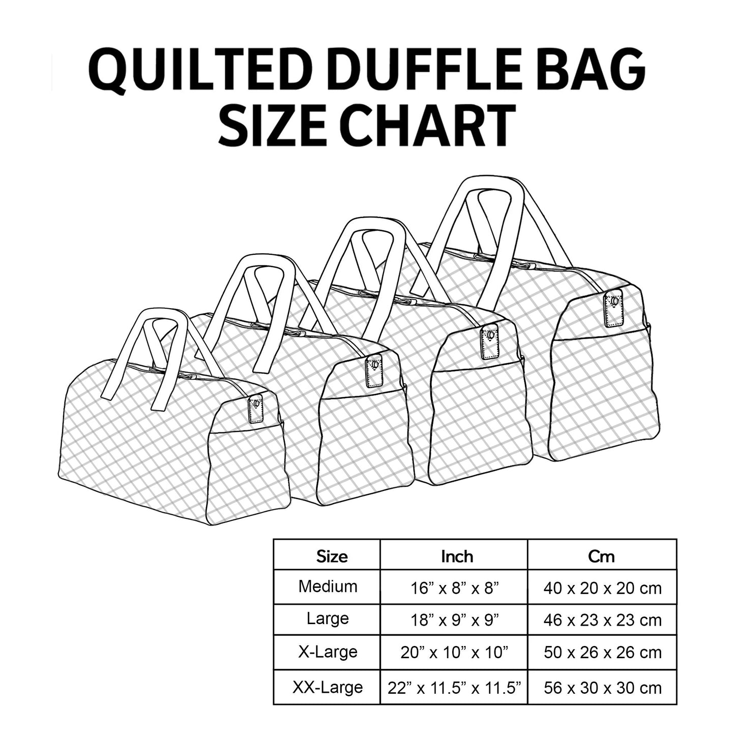 Hippie Journey Quilted Duffle Bag YS12