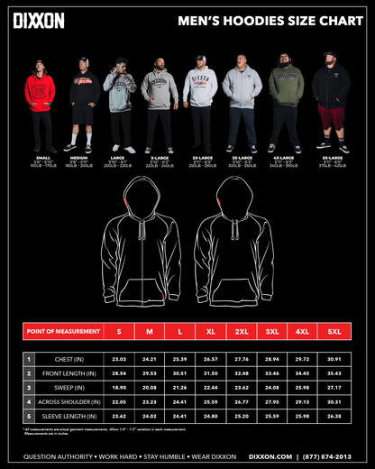 Black DFC Shield Zip Up Hoodie - Safety Orange