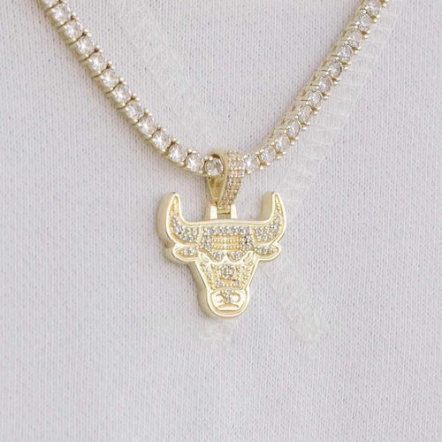 18k Vermeil Chicago Bulls Micro Pendant