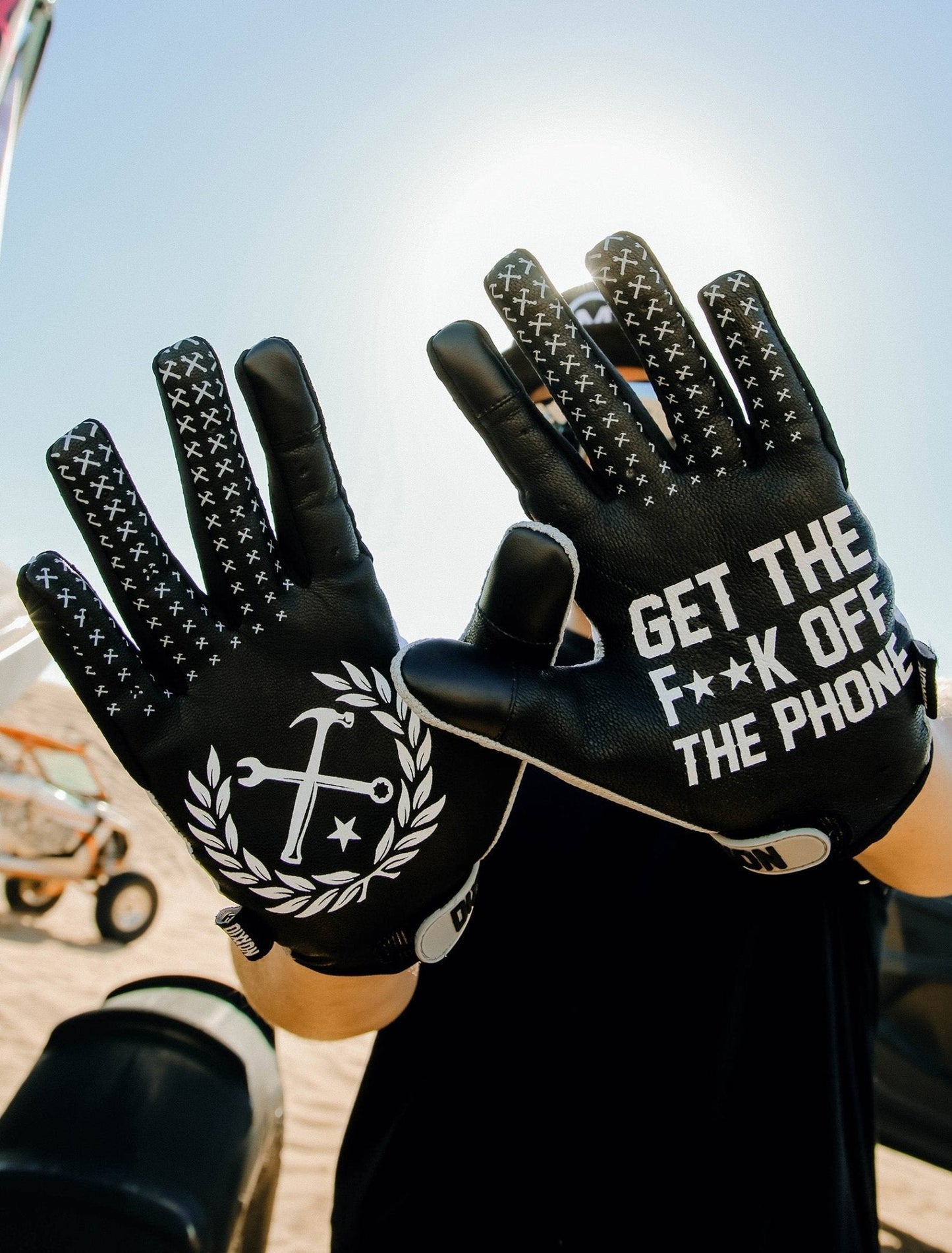 Corpo Overload Moto Gloves - White