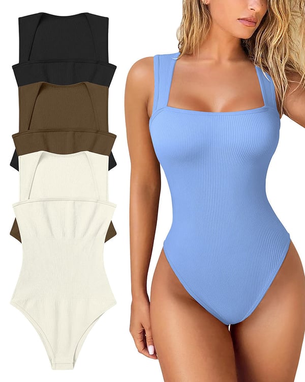 🎁LAST DAY 49% OFF🎁Sleeveless Tummy Control Tank Tops Bodysuits