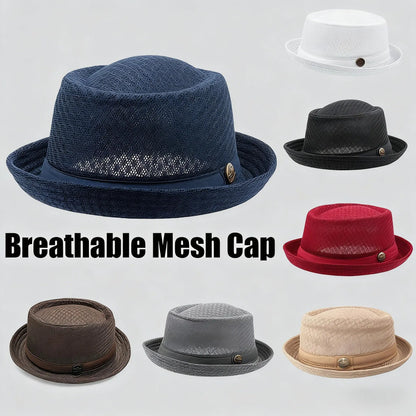 🥳2026 HOT SALE💥50% OFF NOW✨☀️Summer Breathable Mesh Pork Pie Hat