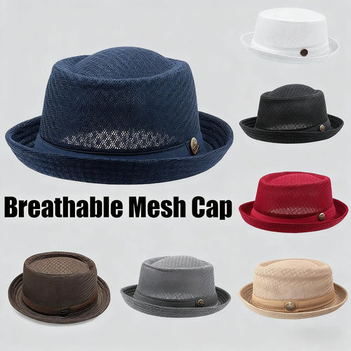 🥳2026 HOT SALE💥50% OFF NOW✨☀️Summer Breathable Mesh Pork Pie Hat