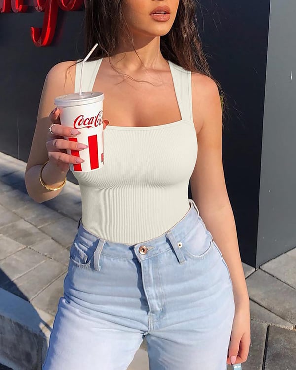 🎁LAST DAY 49% OFF🎁Sleeveless Tummy Control Tank Tops Bodysuits