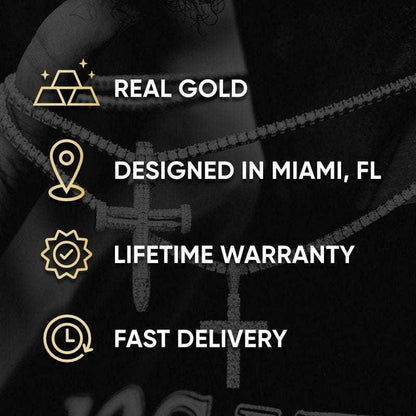 2 Chains + 2 Pendants - White Gold