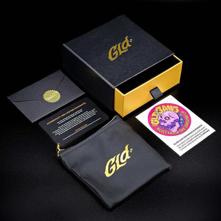 7mm Princess Cut Diamond Stud Earrings in Yellow Gold