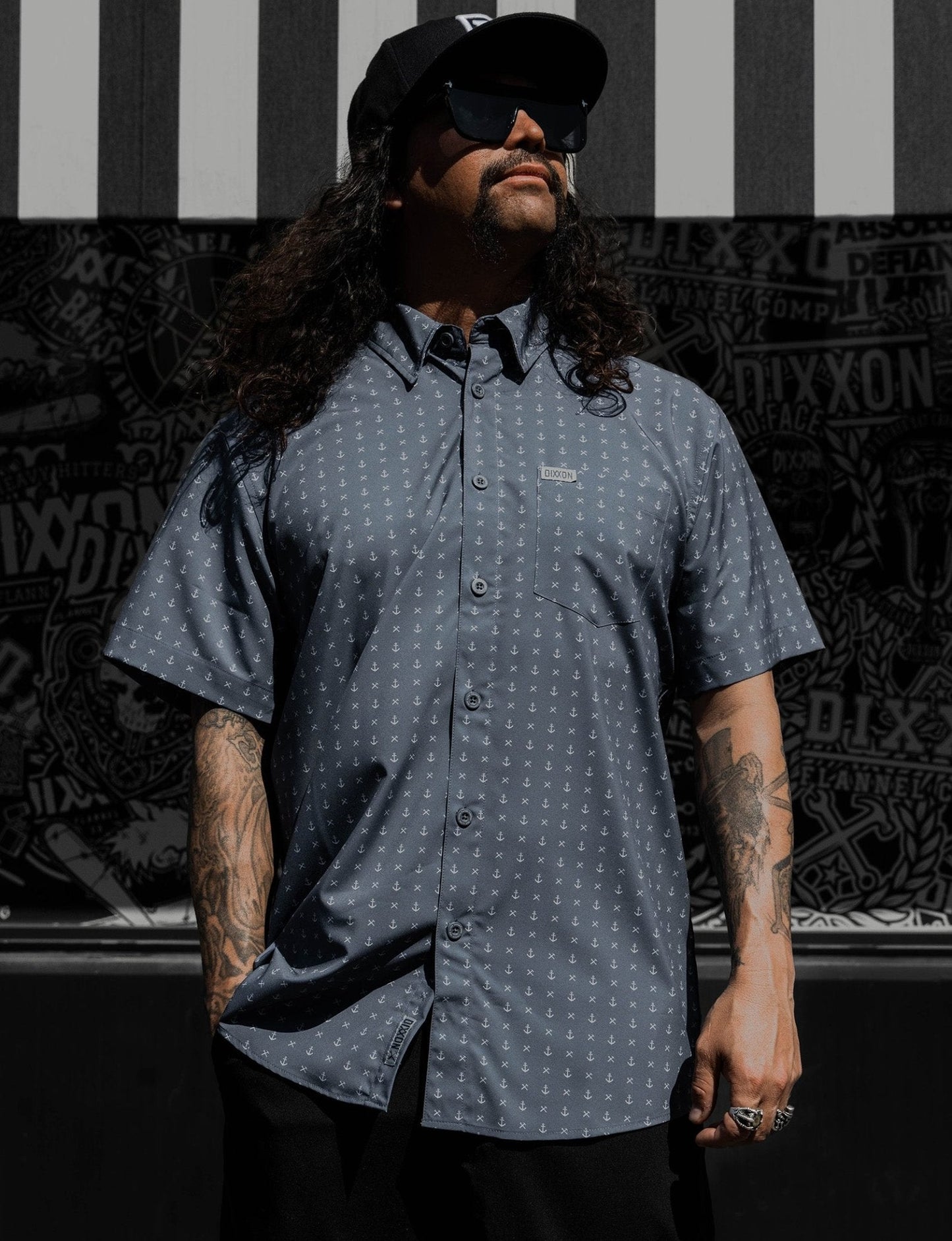 Salty Dog Party Shirt - Gray & White