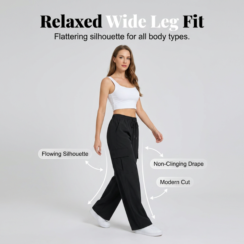 Women's Casual Elastic Waistband Sports Pants